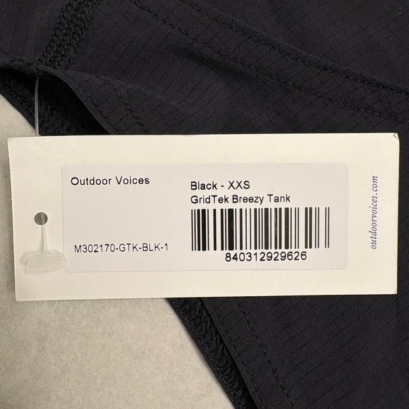 Outdoor Voices Black GridTek Breezy Tank Size XXS - Picture 4 of 7